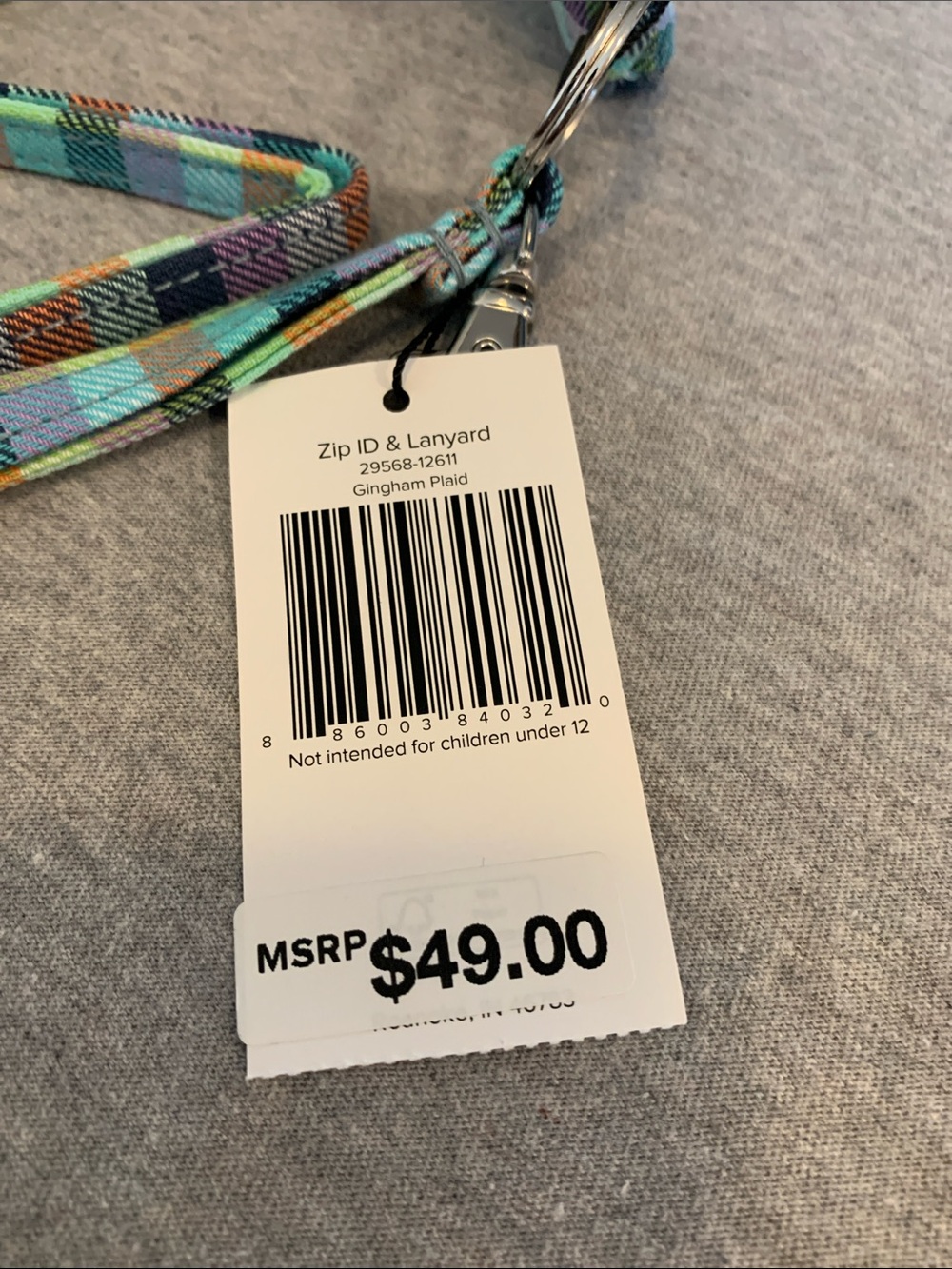 NWT Vera Bradly zip ID & landyard - Picture 4 of 4